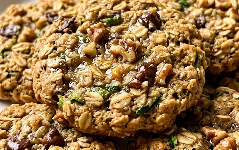 Healthy Zucchini Oatmeal Cookies