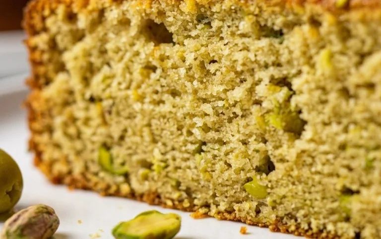 Vegan Olive Oil Cake with Lemon and Pistachio