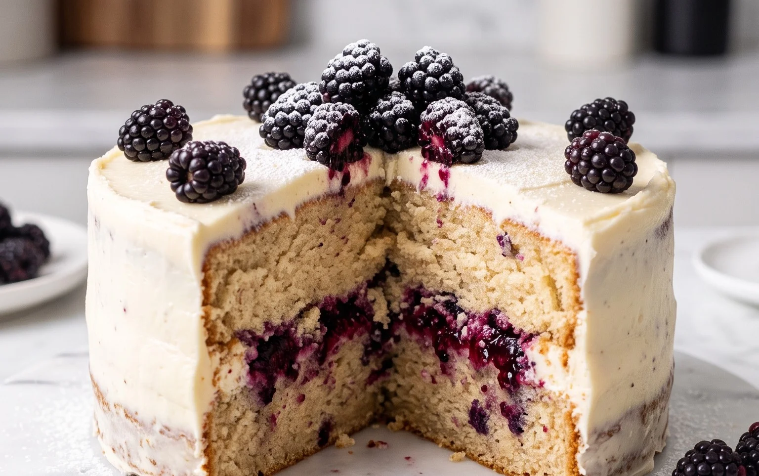 Saftiger Brombeerkuchen von Grund auf: Rezept
