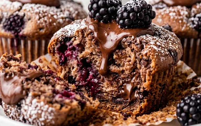 Brombeer Schokoladen Muffins