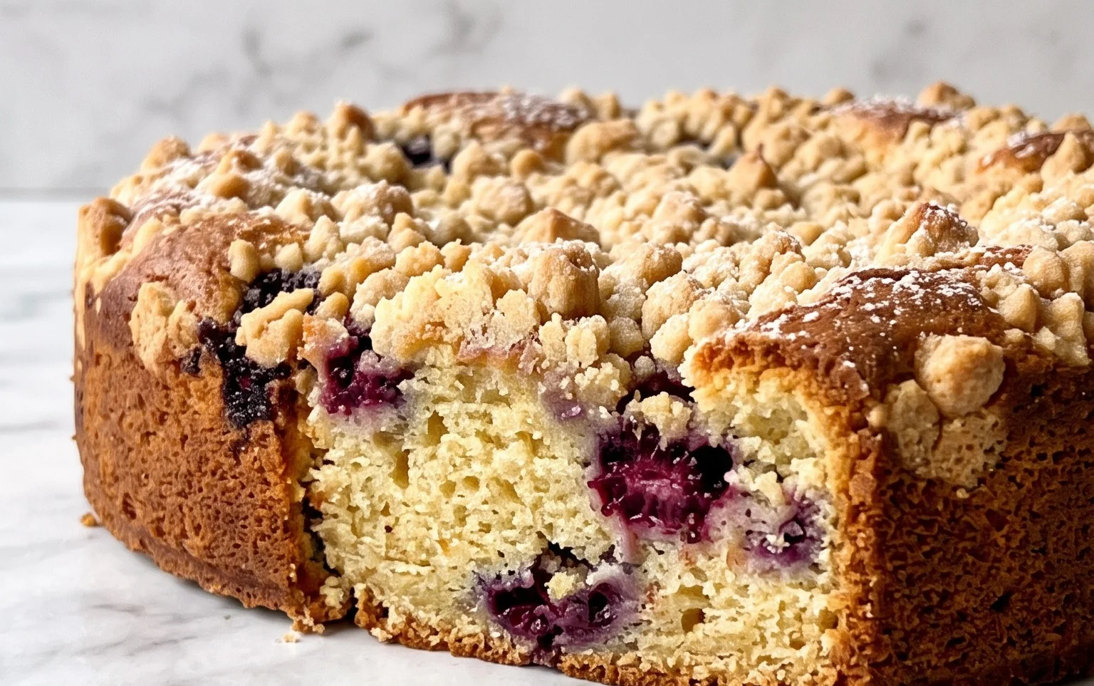 Brombeer-Mandelkuchen: Fruchtiger Genuss mit Vanille-Streuseln