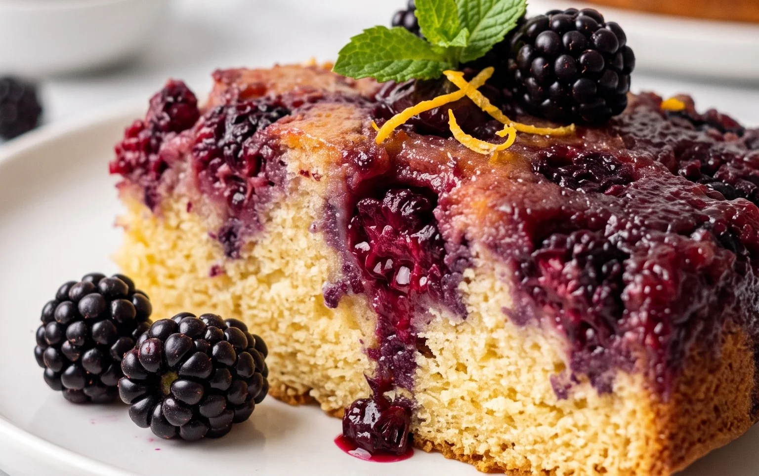 Blackberry Upside Down Cake